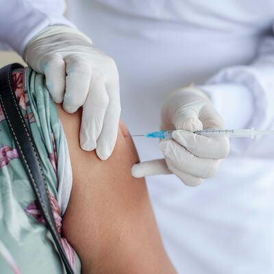 Bild zeigt Impfsituation.